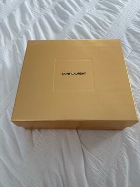 Saint Laurent Gold Gift Box Authentic YSL Packaging Box ONLY